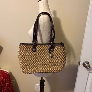 Coldwater Creek heavy duty straw purse